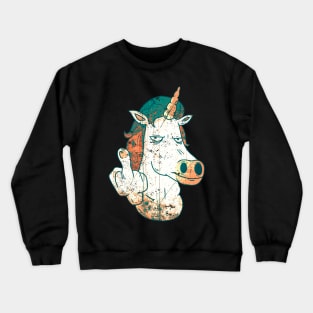 Middle Finger Unicorn Angry Crewneck Sweatshirt